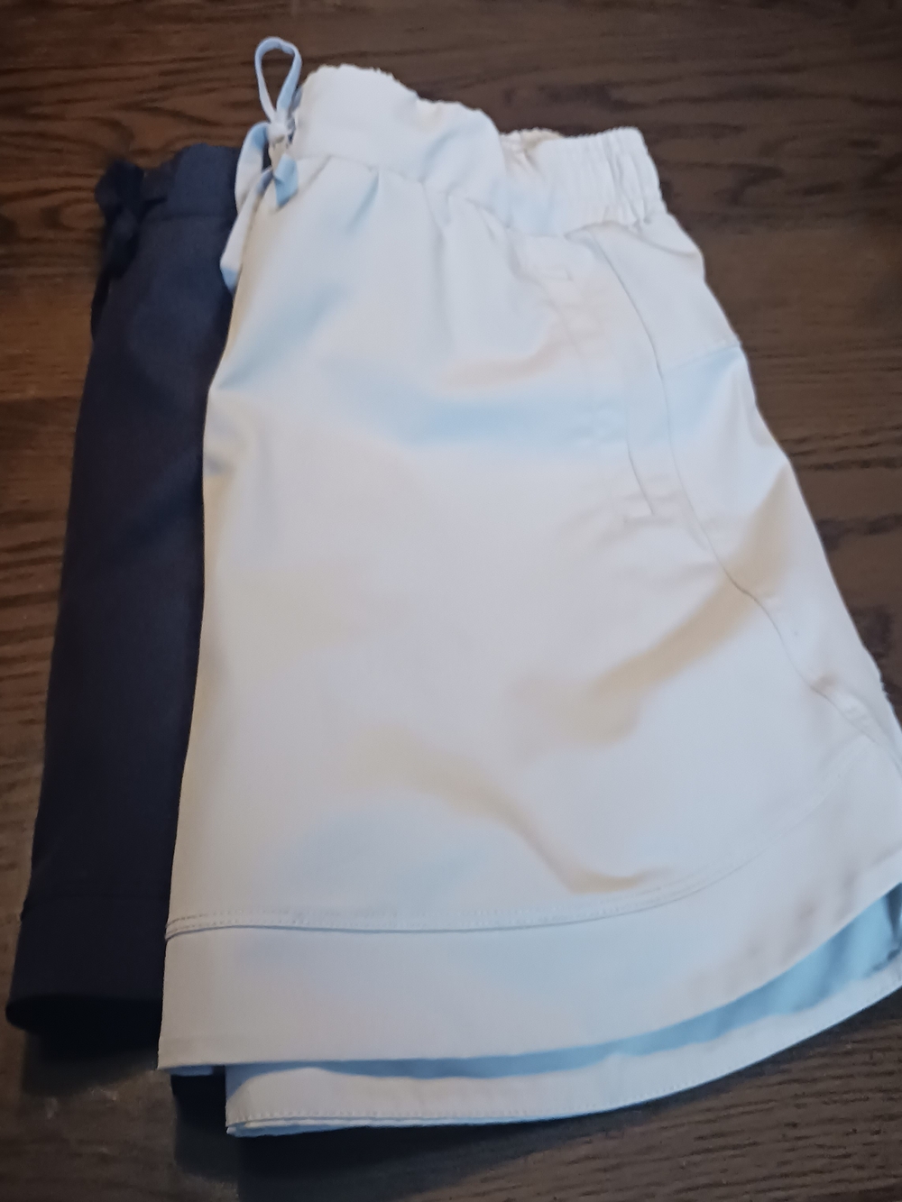 Two RBX Women’s Cream and Black Pull-On Skorts with Elastic Waist